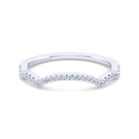 Gabriel - 14K White Gold Diamond Matching Wedding Band