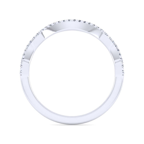 14K White Gold Diamond Matching Wedding Band