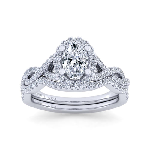 14K White Gold Diamond Matching Wedding Band