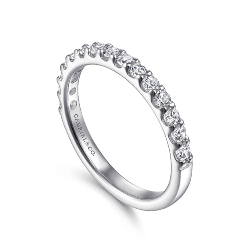 14K White Gold Diamond Matching Wedding Band