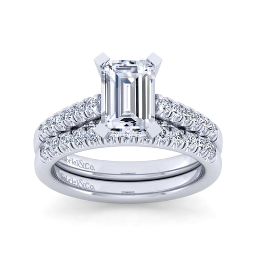 14K White Gold Diamond Matching Wedding Band