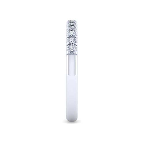 14K White Gold Diamond Matching Wedding Band