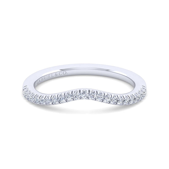 Gabriel - 14K White Gold Diamond Matching Wedding Band