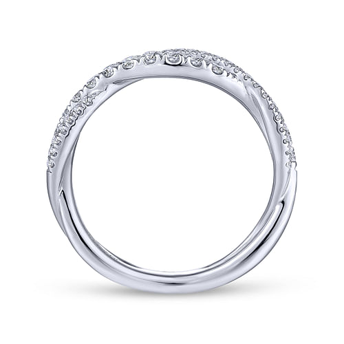 14K White Gold Diamond Matching Wedding Band