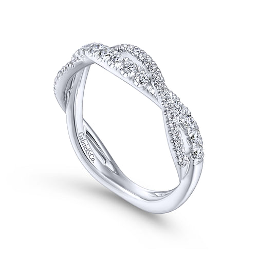 14K White Gold Diamond Matching Wedding Band