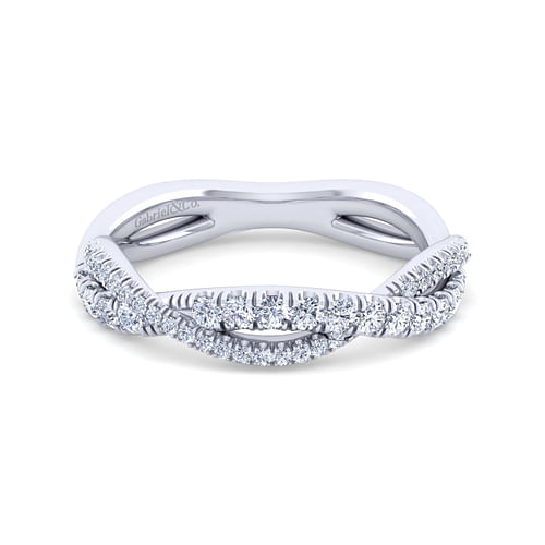 14K White Gold Diamond Matching Wedding Band