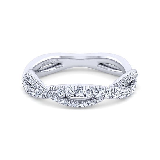 Gabriel - 14K White Gold Diamond Matching Wedding Band