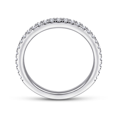 14K White Gold Diamond Matching Wedding Band