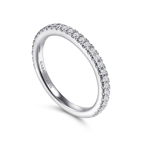 14K White Gold Diamond Matching Wedding Band