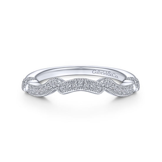 Gabriel - 14K White Gold Diamond Matching Wedding Band