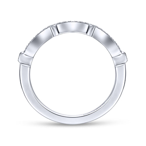 14K White Gold Diamond Matching Wedding Band