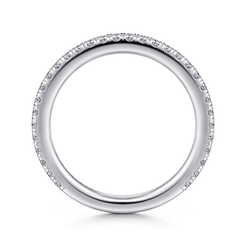 14K White Gold Diamond Matching Wedding Band