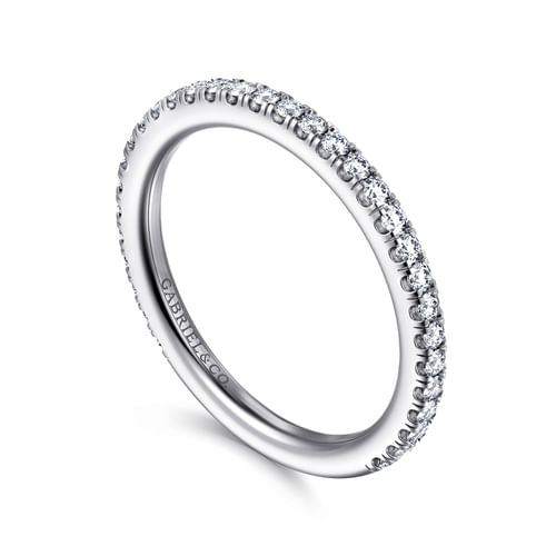 14K White Gold Diamond Matching Wedding Band