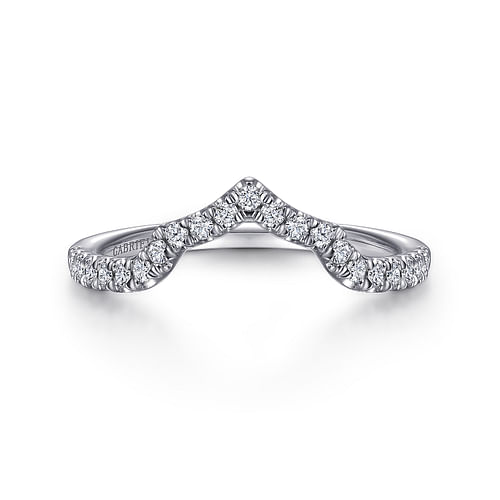 14K White Gold Diamond Matching Wedding Band