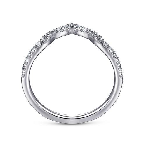 14K White Gold Diamond Matching Wedding Band