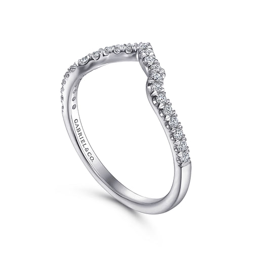 14K White Gold Diamond Matching Wedding Band
