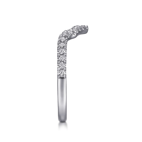 14K White Gold Diamond Matching Wedding Band