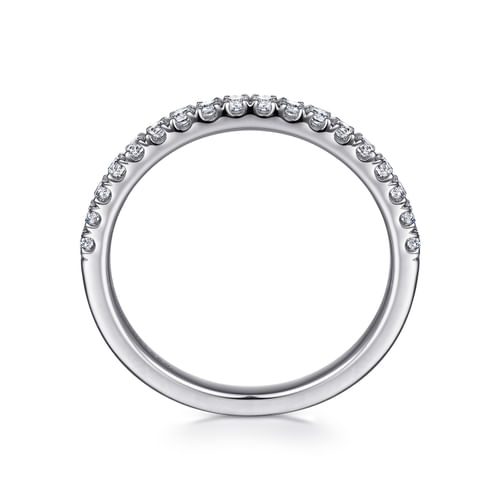 14K White Gold Diamond Matching Wedding Band