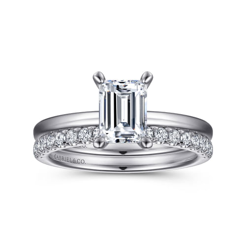 14K White Gold Diamond Matching Wedding Band