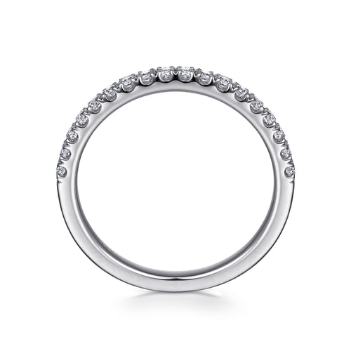 14K White Gold Diamond Matching Wedding Band