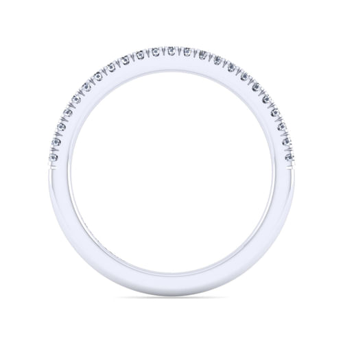 14K White Gold Diamond Matching Wedding Band