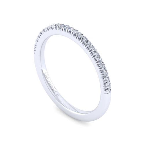 14K White Gold Diamond Matching Wedding Band