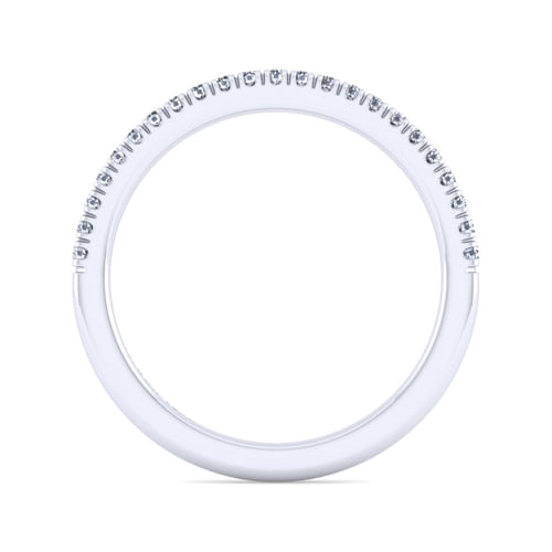 14K White Gold Diamond Matching Wedding Band