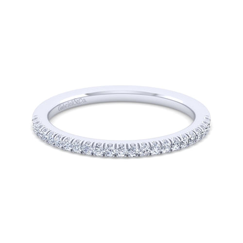 14K White Gold Diamond Matching Wedding Band