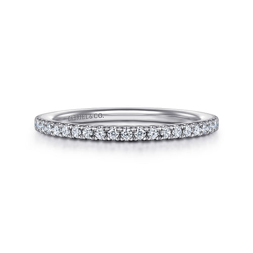 14K White Gold Diamond Matching Wedding Band