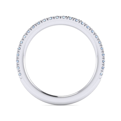 14K White Gold Diamond Matching Wedding Band