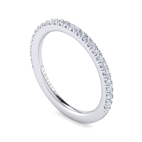 14K White Gold Diamond Matching Wedding Band