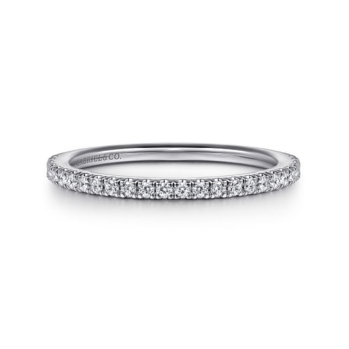 14K White Gold Diamond Matching Wedding Band