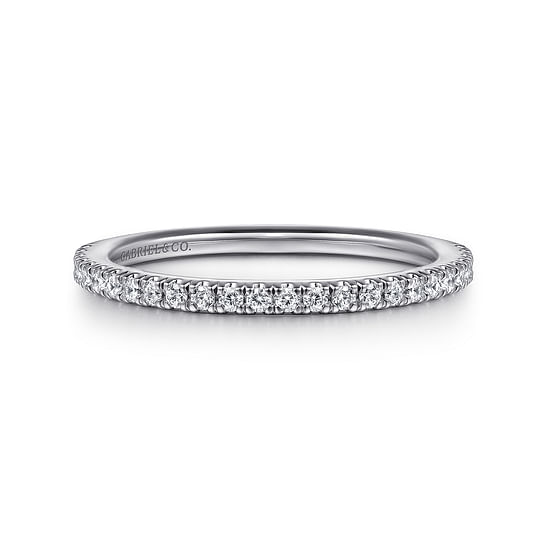 Gabriel - 14K White Gold Diamond Matching Wedding Band