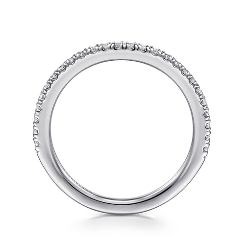 14K White Gold Diamond Matching Wedding Band