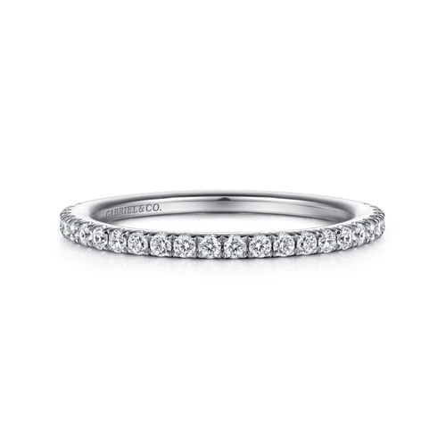 14K White Gold Diamond Matching Wedding Band