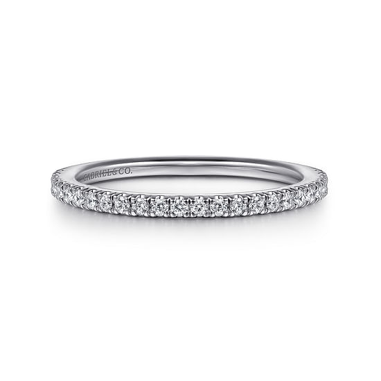 Gabriel - 14K White Gold Diamond Matching Wedding Band