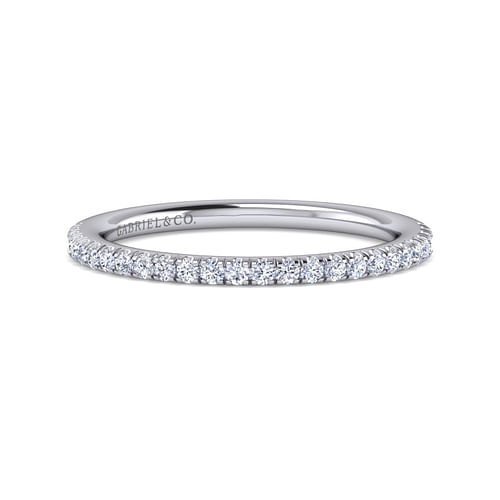 14K White Gold Diamond Matching Wedding Band