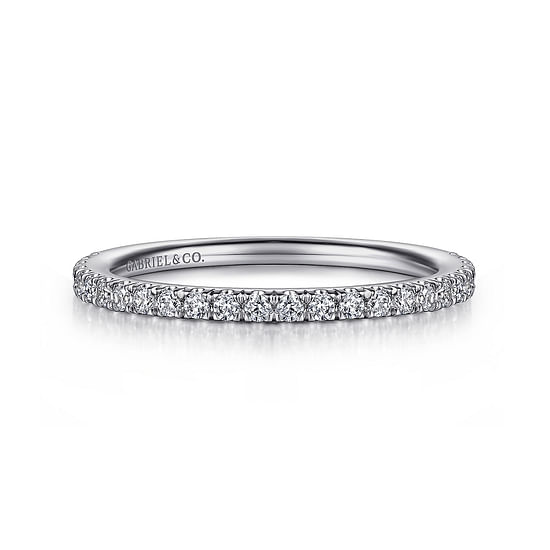 Gabriel - 14K White Gold Diamond Matching Wedding Band