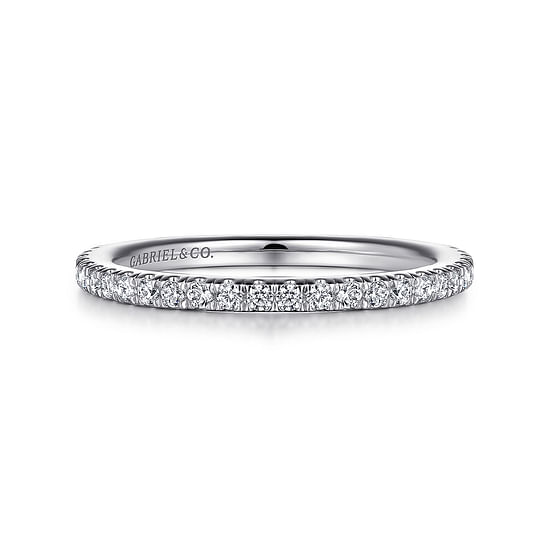 Gabriel - 14K White Gold Diamond Matching Wedding Band