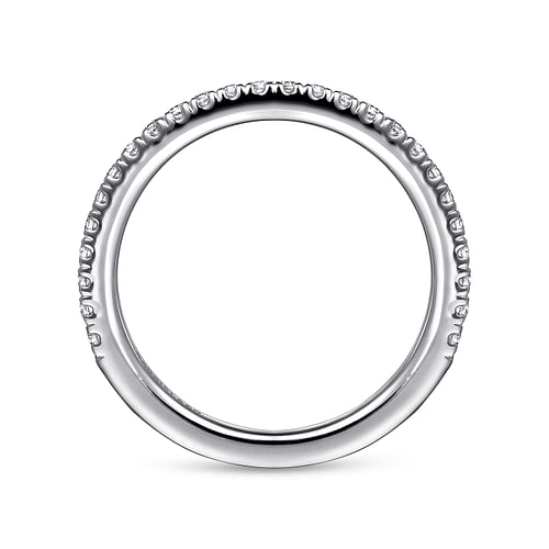 14K White Gold Diamond Matching Wedding Band
