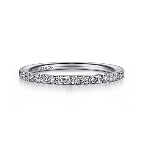 14K White Gold Diamond Matching Wedding Band