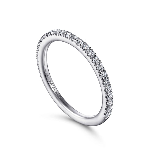 14K White Gold Diamond Matching Wedding Band