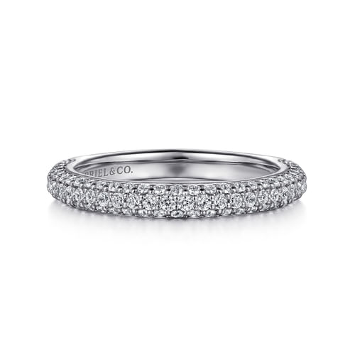 14K White Gold Diamond Matching Wedding Band