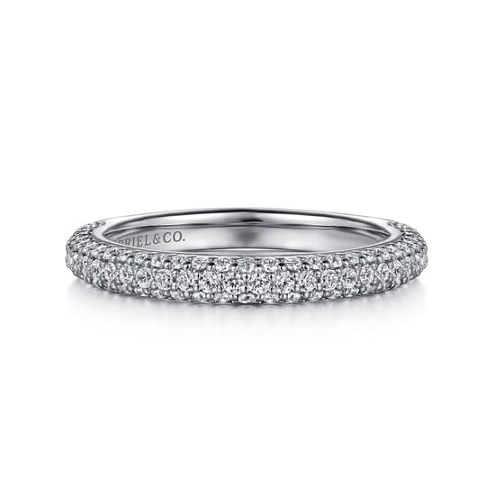 Gabriel - 14K White Gold Diamond Matching Wedding Band