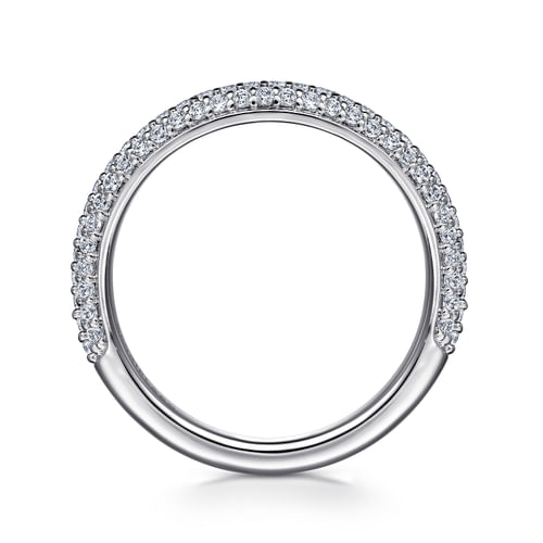 14K White Gold Diamond Matching Wedding Band