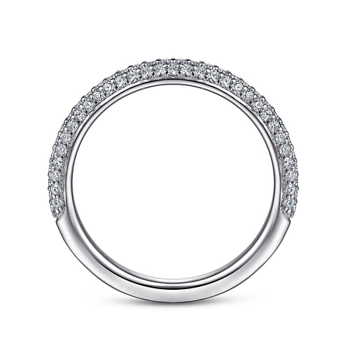 14K White Gold Diamond Matching Wedding Band