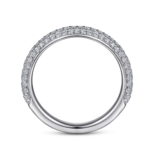 14K White Gold Diamond Matching Wedding Band