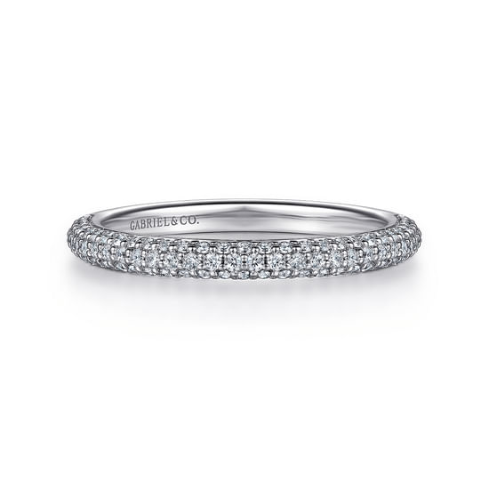 Gabriel - 14K White Gold Diamond Matching Wedding Band