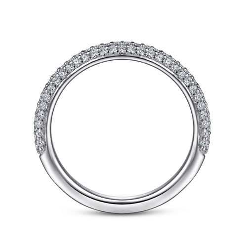 14K White Gold Diamond Matching Wedding Band