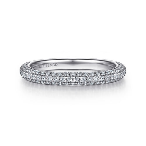 14K White Gold Diamond Matching Wedding Band